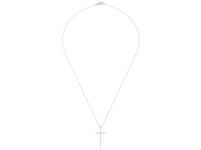 Tiffany&Co. ティファニー クロスネックレス WG ホワイト