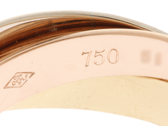 Cartier カルティエ トリニティ リング K18 イエローゴールド