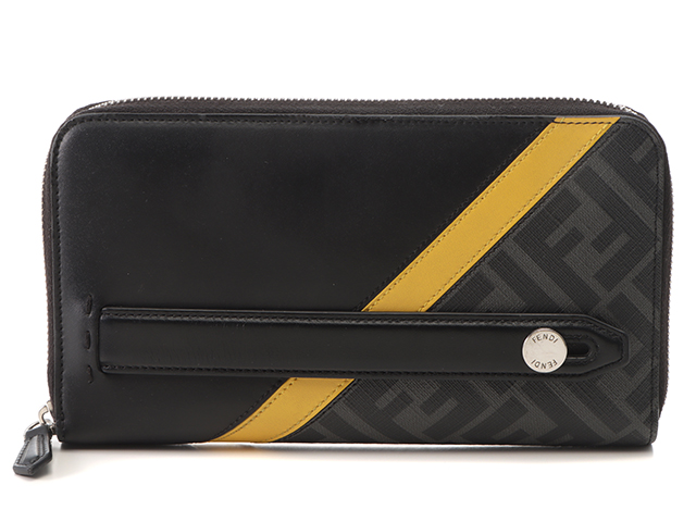 美品✨FENDI フェンディ　折り財布　ズッカ　グレー×ブラック　札入れ 楽天市場】【財布】FENDI フェンディ ズッカ柄 2つ折 長財布