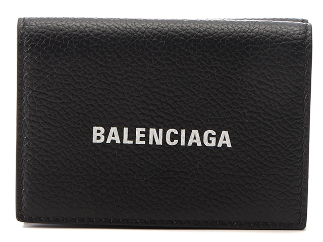 BALENCIAGA バレンシアガ 3つ折り財布 ミニ財布 レザー ブラック