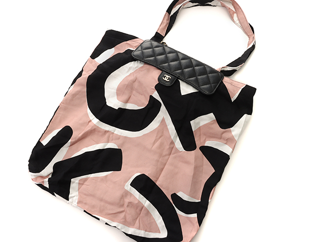 CHANEL シャネル エコバッグ マトラッセチェーンショルダー