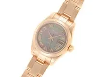K番　ROLEX　ロレックス　デイトジャスト　179165NR　自動巻き　ピンクゴールド　レディース　ローマンインデックス　シェル文字盤【430】2147200460680