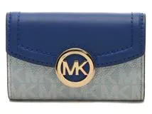 MICHAEL KORS マイケルコース ６連キーケース ブルー/ライトブルー PVC