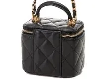 1184 CHANELシャネル　ラムスキン　パニティバッグ CHANEL （新品・未使用品）シャネル バニティ ハンドバッグ 化粧