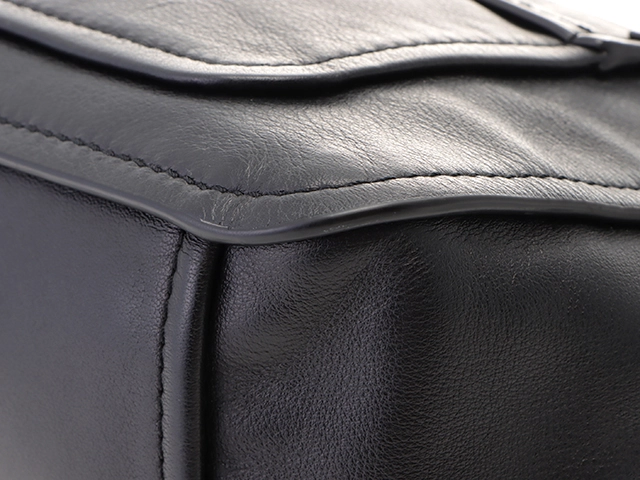 MARC JACOBS　マークジェイコブス　タイドアップ ショルダーバッグ ブラック レザー【472】2147200466781