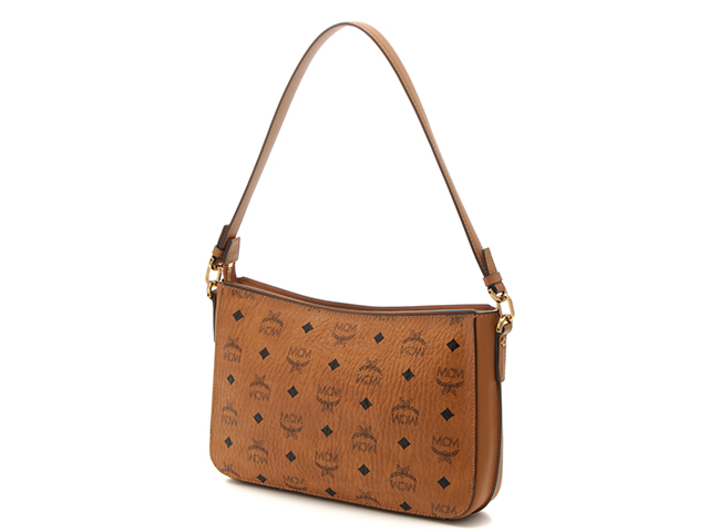 MCM エムシーエム ミニショルダーバッグ キャメル PVC ヴィセトス MCM エムシーエム ミニショルダーバッグ キャメル PVC