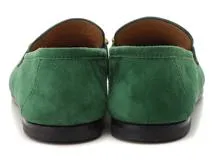 HERMES　エルメス　コレット　モカシン　レディース37　グリーン/GP　シェーヴル・ヴェロア