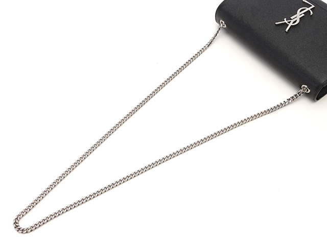 美品✨イヴサンローラン 手袋 グローブ YSL メタルロゴ レザー×ニット イヴサンローラン YSL メタルロゴ グローブ 手袋 レザー×ニット