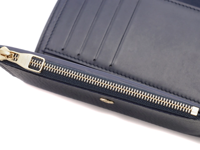 LOUIS VUITTON 　ルイ・ヴィトン　ポルトフォイユカプシーヌコンパクト　トリヨンレザー　ミッドナイトブル　M81674　三つ折り財布【431】2147200475912