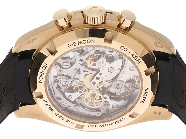 OMEGA オメガ ムーンウォッチ プロフェッショナル 2023年ギャランティ クロノグラフ 18Kイエローゴールド ラバーストラップ 310.62.42.50.99.001 手巻き 50m防水 【432】 2147200477077