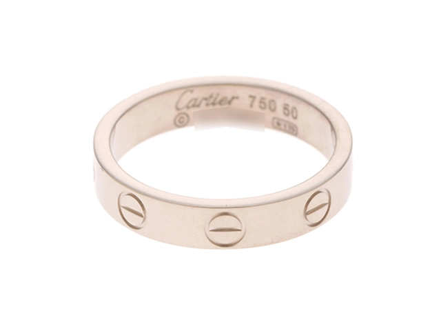 Cartier カルティエ ミニラブリング K18ホワイトゴールド ＃50 3.9ｇ