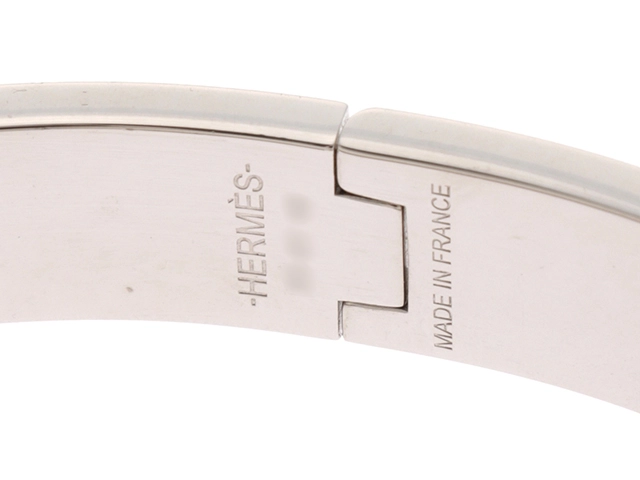 HERMES エルメス クリッククラックPM ブルーグリーンマット/SS 【472】N