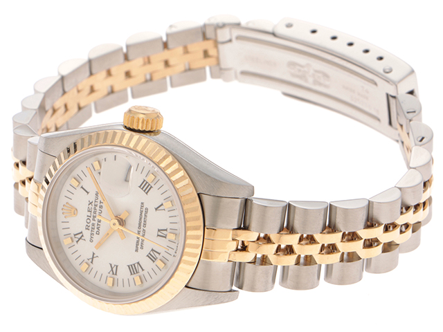 S番 ROLEX ロレックス 腕時計 デイトジャスト26 69173 ホワイトローマ