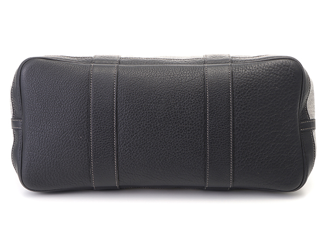 HERMES エルメス ガーデンパーティPM グレー/ブラック/SV【432 