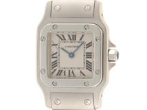 Cartier カルティエ 時計 サントスガルベSM W20056D6 アイボリー文字盤 SS レディース クオーツ（2147200485195）M【200】