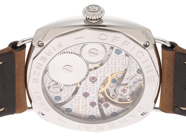 PANERAI パネライ 腕時計 ラジオミール ブラックシール PAM00183 ステンレス/革 ブラック文字盤 手巻き【472】SJ