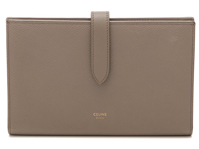 CELINE セリーヌ 長財布 ラージストラップウォレット グレージュ