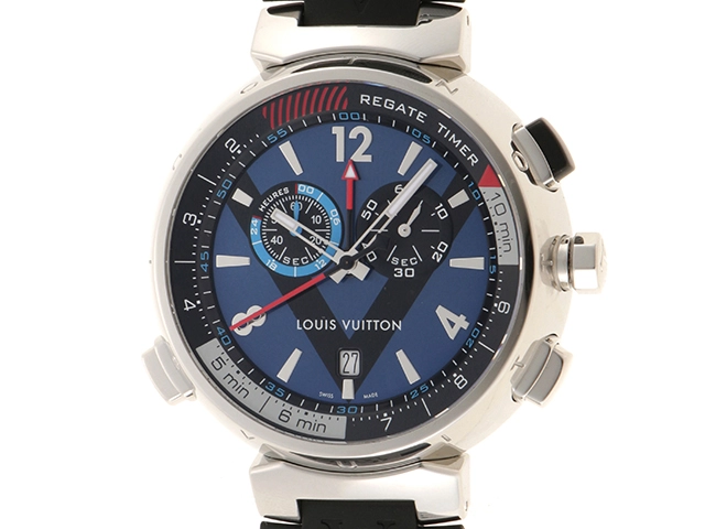 LOUIS VUITTON ルイヴィトン タンブール レガッタ クロノグラフ Q102D SS/ラバー クォーツ メンズ  腕時計（2147200487342）【200】C の購入なら「質」の大黒屋（公式）