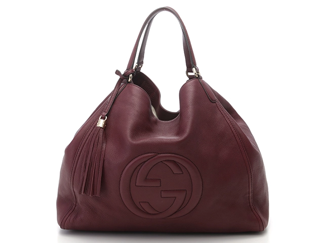 GUCCI グッチ ソーホーインターロッキングG トートバック ボルドー 