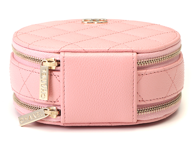 CHANELシャネル　スモールヴァニティケース　斜めがけショルダーバッグ　ピンク