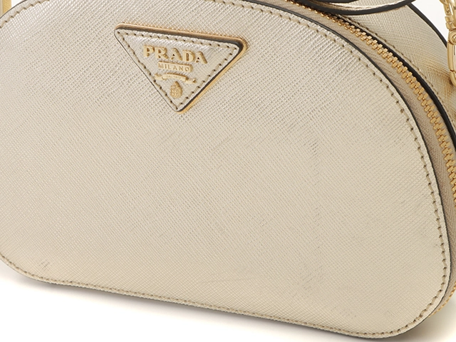 PRADA プラダ 2wayバッグ ゴールド サフィアーノ 【471】 Y