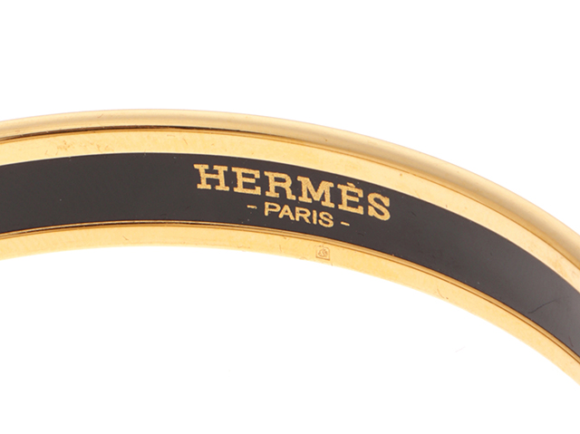 全日本送料無料 HERMES GP【431 イエロー ブルー バングル エマイユPM エルメス ブレスレット、バングル