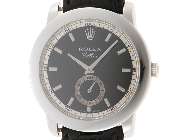 K番 ROLEX ロレックス チェリーニ 5241/6 プラチナ/アリゲーターレザー 手巻き メンズ 腕時計（2147200492728）【200】C  の購入なら「質」の大黒屋（公式）
