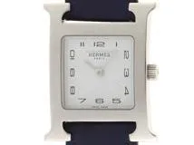 HERMES エルメス Hウォッチ HH1.210 ステンレススチール/革