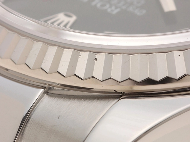 2015年1月並行品 ROLEX ロレックス 腕時計 デイトジャスト36 116234 ブラックローマ文字盤 K18ホワイトゴールド／ステンレス オイスター 自動巻【472】SJ