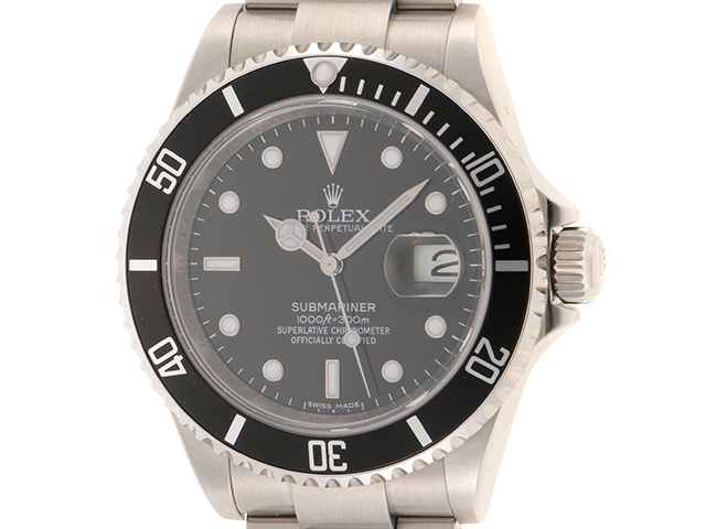 M番 ROLEX ロレックス サブマリーナ 16610 ステンレススチール ブラック文字盤 メンズ 腕時計（2147200494654）【200】C  の購入なら「質」の大黒屋（公式）