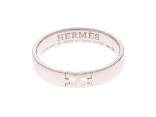 HERMES エルメス ヘラクレスリング K18ホワイトゴールド 3.2g ＃49 【205】 の購入なら「質」の大黒屋（公式）