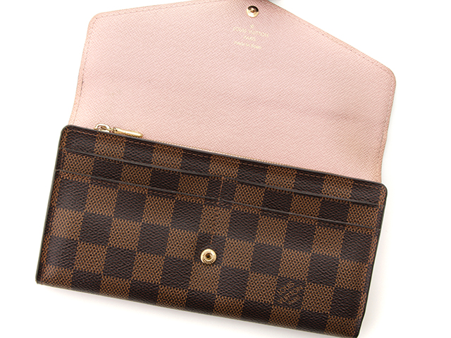 LOUIS VUITTON ルイヴィトン ポルトフォイユ・サラ ダミエ/ローズバレ 