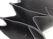 HERMES　エルメス　財布　ルヴァンキャトル　ブラック/SV　□L印　2008年　2147200504346　【437】