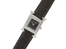 HERMES エルメス Hウォッチ オブシディアン・ダイヤベゼル HH4