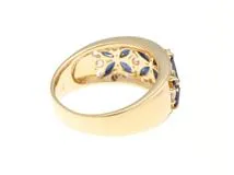JEWELRY　ジュエリー　リング　指輪　K18　サファイア1.10ct　ダイヤモンド0.32ct　約6.8g　13.5号　2147200505398【207】