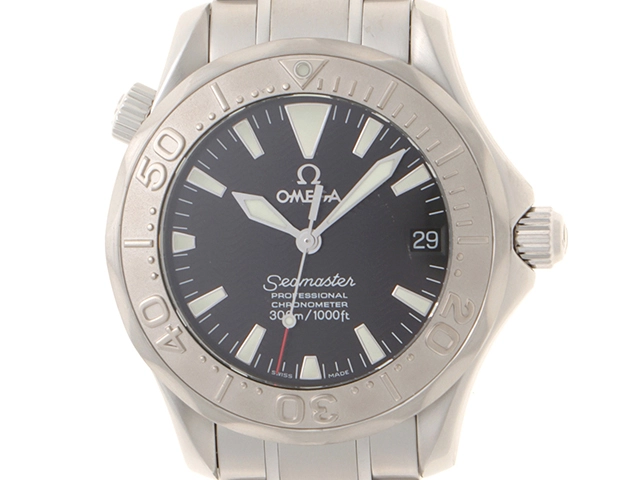 OMEGA　オメガ シーマスター300m　2236.50　ステンレス　ブラック文字盤【430】2147200506104