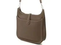 Hermès　エルメス　エヴリンⅢPM エトゥープ/SV　A刻印（2017年頃）　【471】 Y
