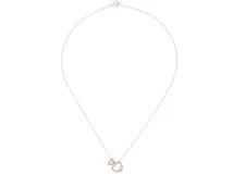 TIFFANY＆CO ティファニー オープンハートエクストラミニネックレス シルバー/ピンクゴールド 2.6g【432】2147200506487