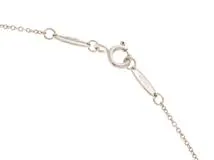 TIFFANY＆CO ティファニー オープンハートエクストラミニネックレス シルバー/ピンクゴールド 2.6g【432】2147200506487