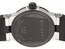 BVLGARI　ブルガリ　時計　アルミニウム　AL32TA　クオーツ　ボーイズ　AL/ラバー　シルバー　2147200508641【207】