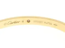 Cartier　カルティエ　ラブオープンブレスレット　イエローゴールド　K18YG　ダイヤモンド　1PD　約27.0g　記載18号【433】