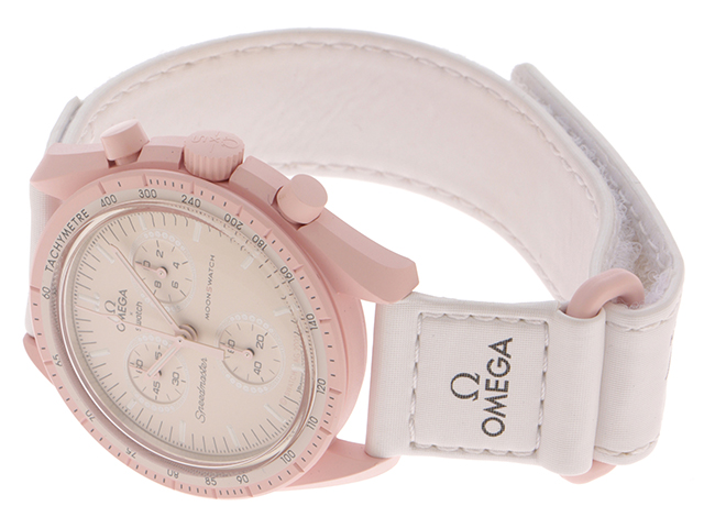 OMEGA×SWATCH オメガ×スウォッチ ムーンスウォッチ MISSION TO VENUS SO33P100 クォーツ ピンク 【431】  の購入なら「質」の大黒屋（公式）