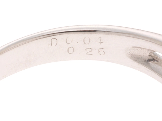 Ponte Vecchio ポンテヴェキオ 指輪 リング K18 ホワイトゴードル ダイヤモド 約3.8g 約9号【431】2147200514413
