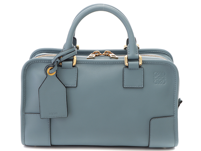 LOEWE　ロエベ　アマソナ28　ショルダーバッグ　352.30.NO3　ブルーグレー　カーフ【433】