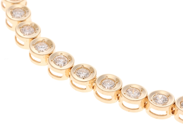 JEWELRY　ジュエリー　ブレスレット　K18イエローゴールド　ダイヤモンド2.04ct　約9.3g【207】2147200514758