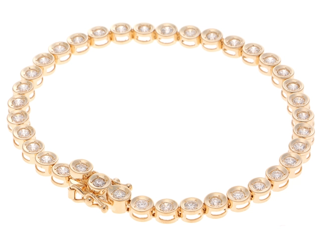 JEWELRY　ジュエリー　ブレスレット　K18イエローゴールド　ダイヤモンド2.04ct　約9.3g【207】2147200514758