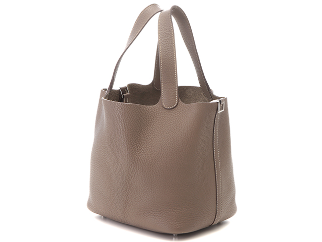 HERMES エルメス ピコタンロックMM エトゥープ SV シルバー金具