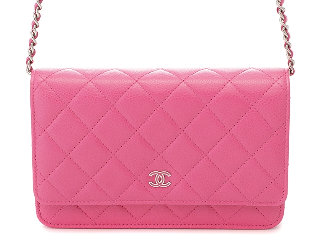 CHANEL シャネル マトラッセチェーンウォレット ピンク/SV キャビアスキン 【436】 2147200516769  の購入なら「質」の大黒屋（公式）