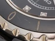 CHANEL シャネル J12 33mm H1625 セラミック ブラック 12P クォーツ 【460】2147200519869
