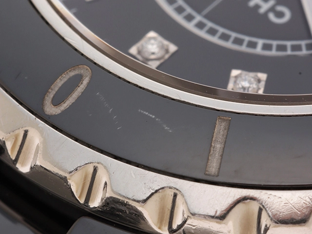 CHANEL シャネル J12 33mm H1625 セラミック ブラック 12P クォーツ 【460】2147200519869